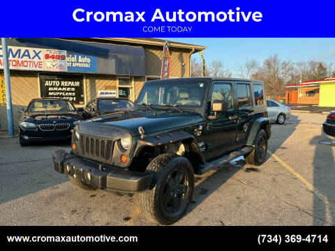 2010 Jeep Wrangler Unlimited for sale at Cromax Automotive in Ann Arbor MI