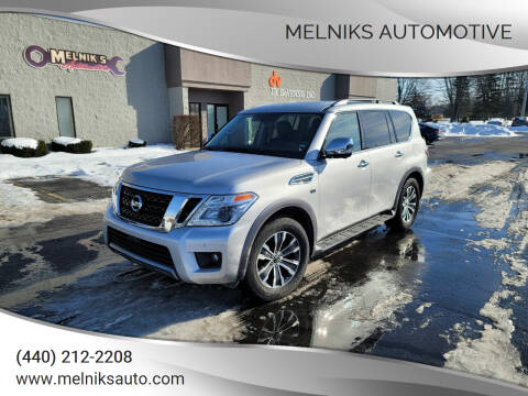 2020 Nissan Armada for sale at Melniks Automotive in Berea OH