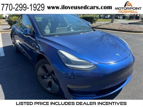 2021 Tesla Model 3 for sale at Motorpoint Roswell in Roswell GA