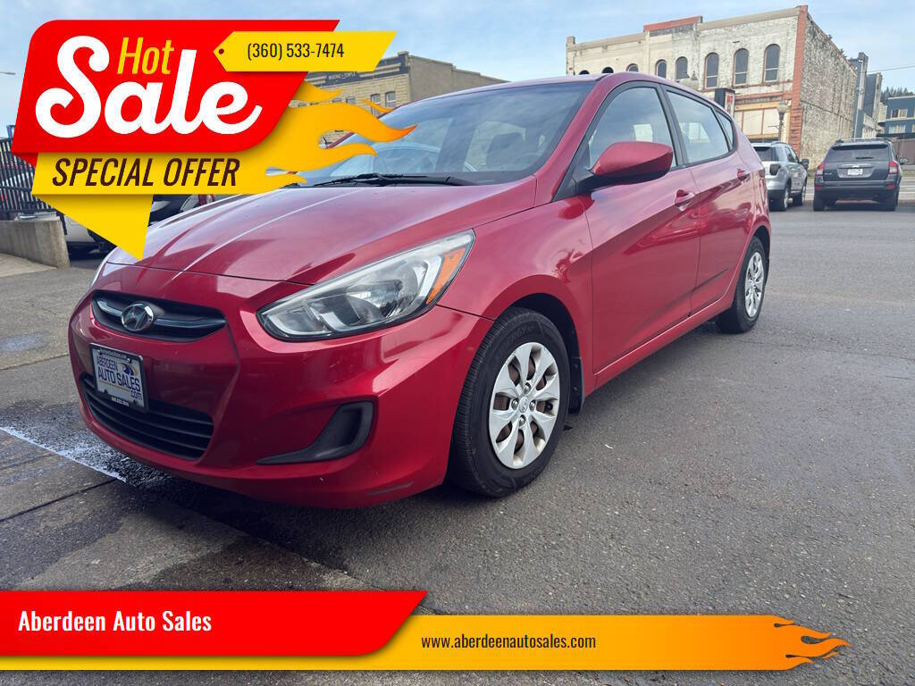 Boston Red Metallic 2015 Hyundai Accent Hatchback Front-Wheel Drive 6-Speed Automatic