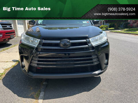 2018 Toyota Highlander for sale at Big Time Auto Sales in Vauxhall NJ