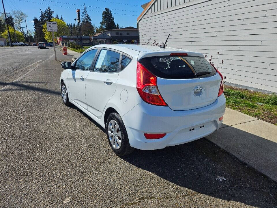 2016 Hyundai ACCENT for sale at BENCHMARK AUTO SALES in Parkland, WA