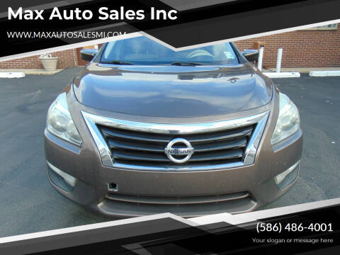 2013 Nissan Altima for sale at Max Auto Sales Inc in Warren MI
