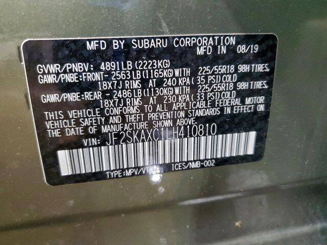 2020 Subaru Forester Touring