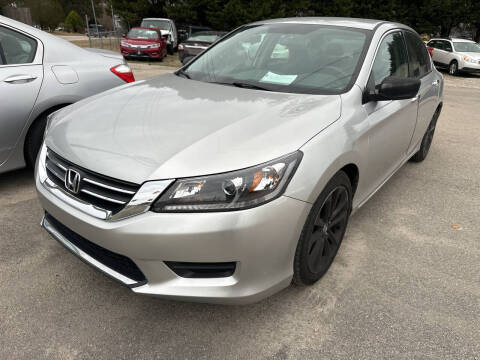 2014 Honda Accord for sale at Pinnacle Acceptance Corp. in Franklinton NC