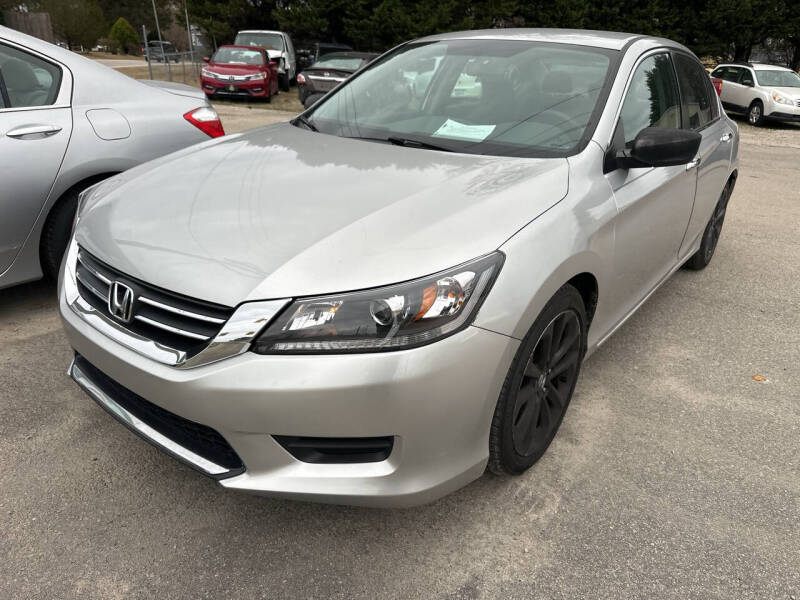 2014 Honda Accord for sale at Pinnacle Acceptance Corp. in Franklinton NC