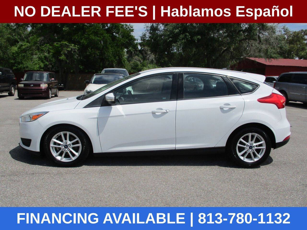 White 2017 Ford Focus SE SE 4dr Hatchback 1