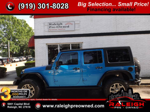 2016 Jeep Wrangler Unlimited for sale at Raleigh Pre-Owned in Raleigh NC