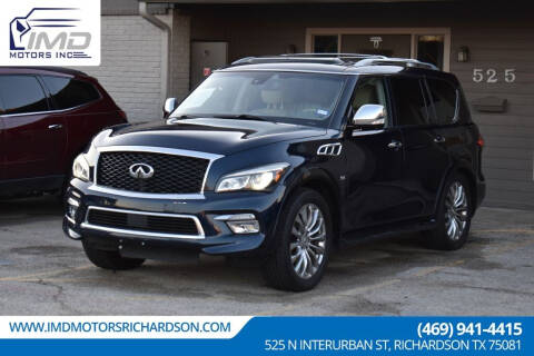 2016 Infiniti QX80 for sale at IMD Motors in Richardson TX