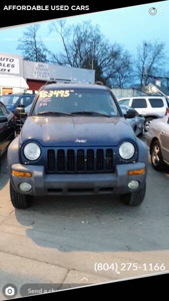 2002 Jeep Liberty for sale at AFFORDABLE USED CARS in North Chesterfield VA