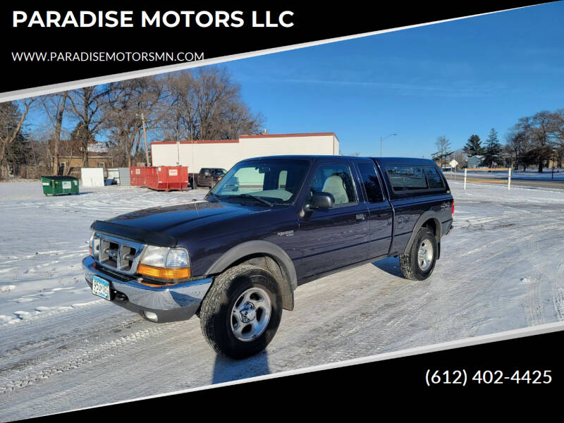 1999 Ford Ranger for sale at PARADISE MOTORS LLC in Cambridge MN