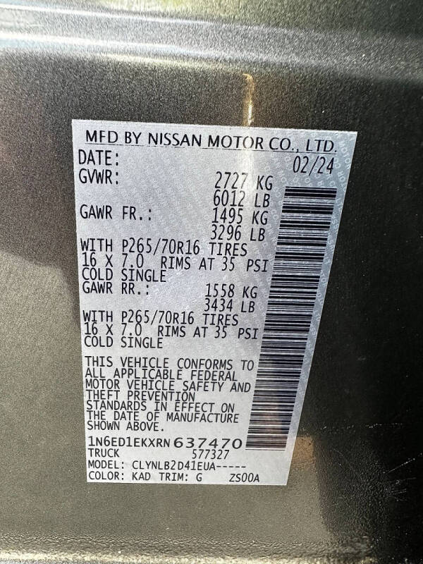 2024 Nissan Frontier