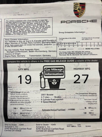 2001 Porsche Boxster