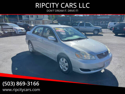 2007 Toyota Corolla for sale at RIPCITY CARS LLC in Portland OR