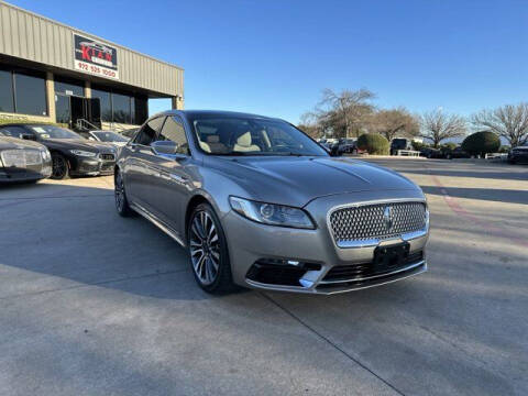 2019 Lincoln Continental for sale at KIAN MOTORS INC in Plano TX