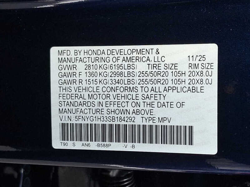 2025 Honda Pilot Sport