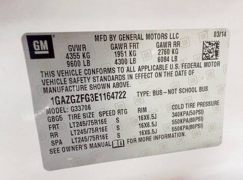 2014 Chevrolet Express LS 3500