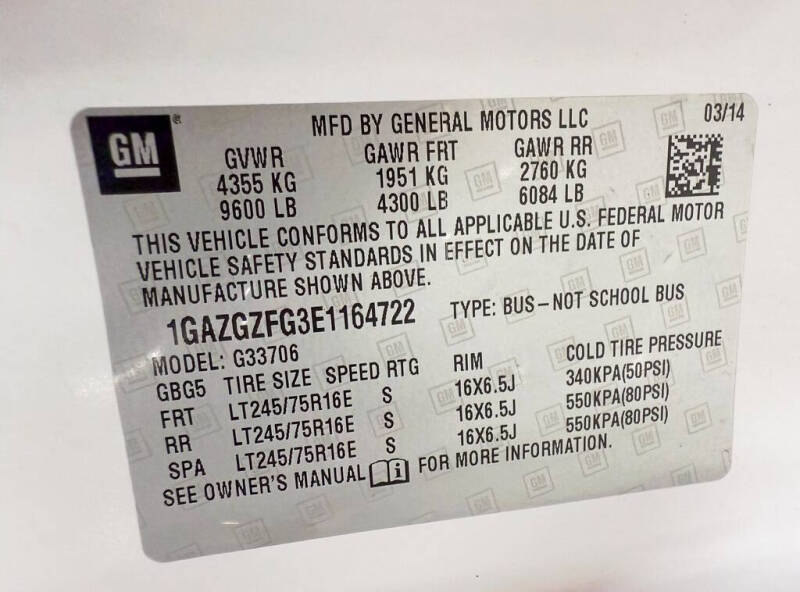 2014 Chevrolet Express LS 3500