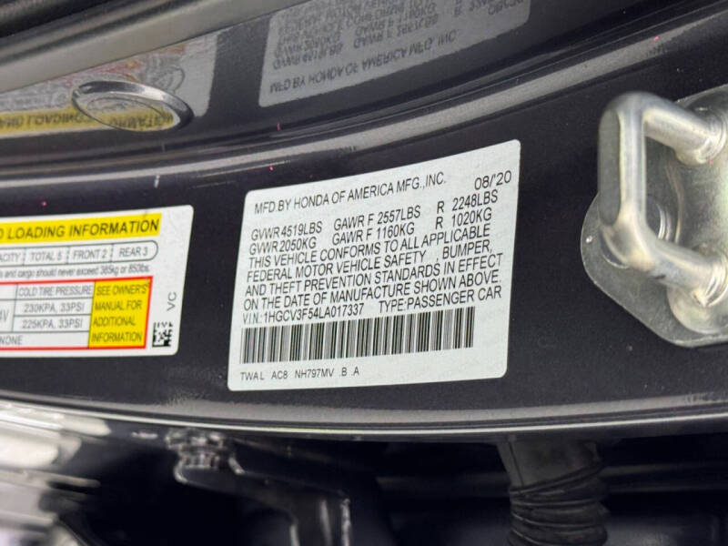 2020 Honda Accord Hybrid EX-L