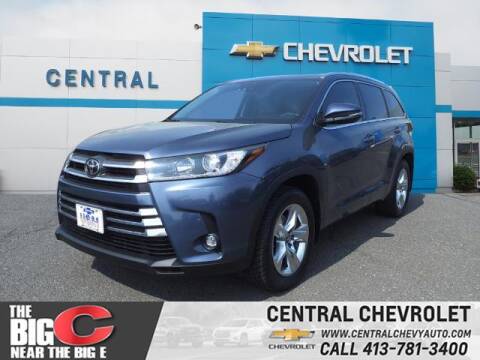 2019 Toyota Highlander for sale at CENTRAL CHEVROLET in West Springfield MA