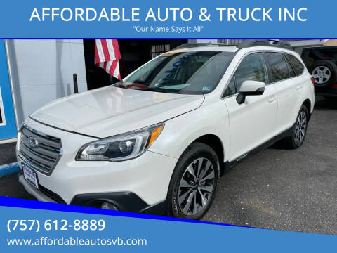 2017 Subaru Outback for sale at AFFORDABLE AUTO & TRUCK INC in Virginia Beach VA