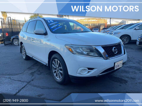 2014 Nissan Pathfinder for sale at WILSON MOTORS in Stockton CA