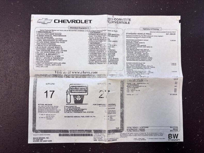 2006 Chevrolet Corvette