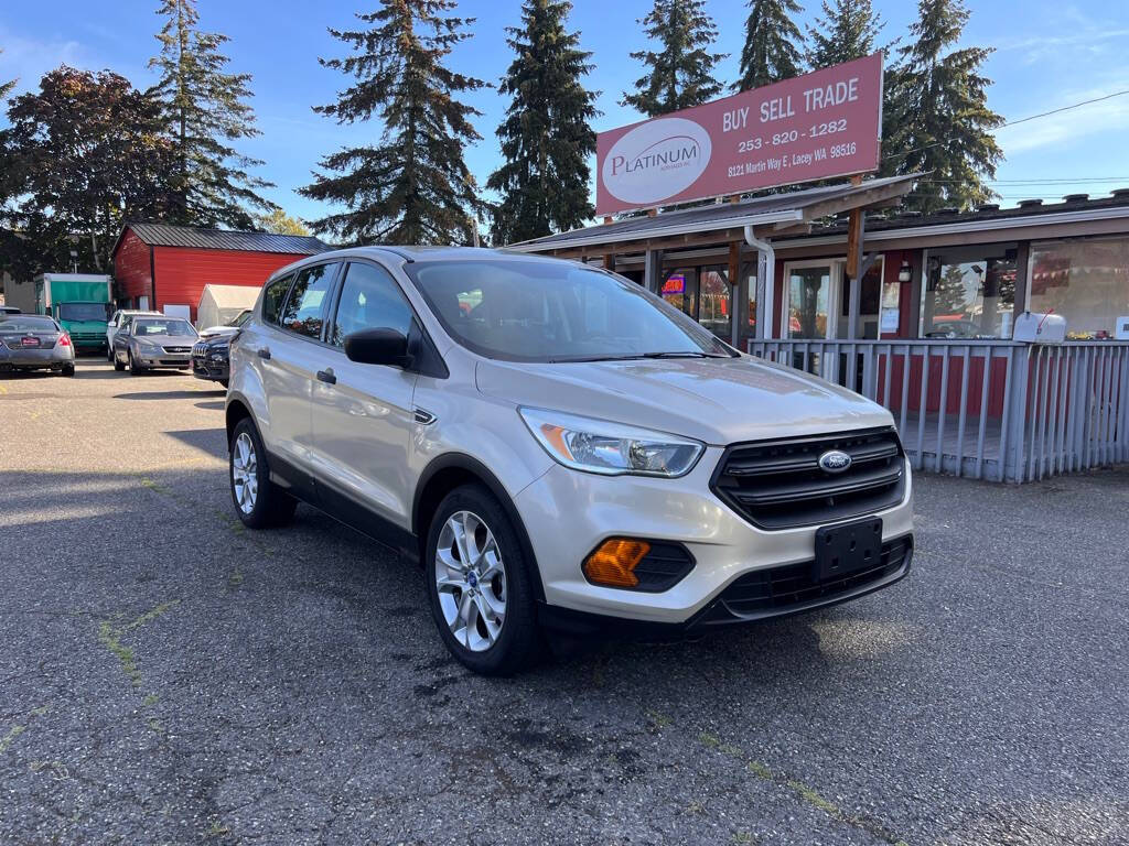 2017 Ford Escape for sale at PLATINUM AUTO SALES INC in Lacey, WA