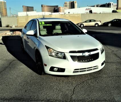 2013 Chevrolet Cruze for sale at DESERT AUTO TRADER in Las Vegas NV