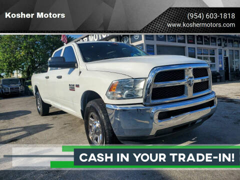 2014 RAM 2500 for sale at Kosher Motors in Hollywood FL