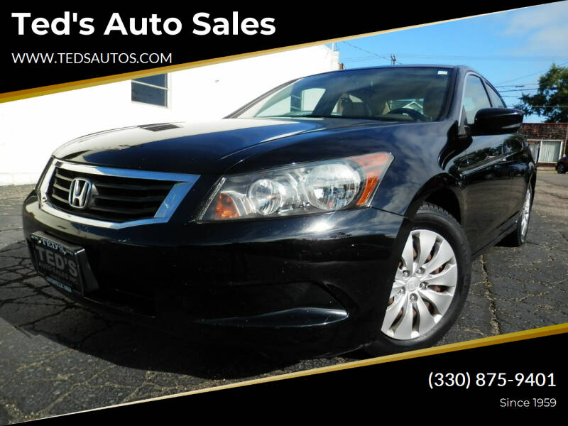 2009 Honda Accord for sale at Ted's Auto Sales in Louisville OH
