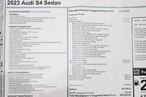 2023 Audi S4 3.0T quattro Prestige