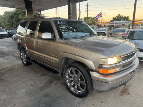 2003 Chevrolet Tahoe for sale at Buy-Fast Autos in Houston TX