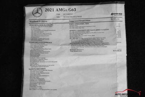 2021 Mercedes-Benz G-Class AMG G 63