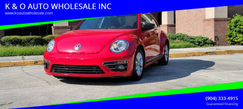 2017 Volkswagen Beetle for sale at K & O AUTO WHOLESALE INC in Jacksonville FL