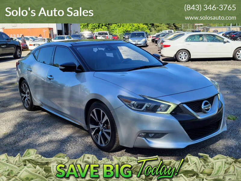 2016 Nissan Maxima for sale at Solo's Auto Sales in Timmonsville SC