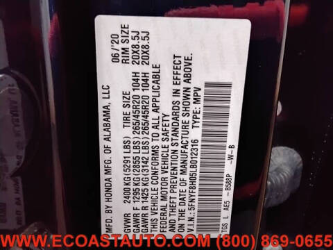 2020 Honda Passport Elite