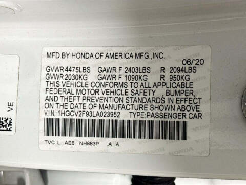 2020 Honda Accord Touring