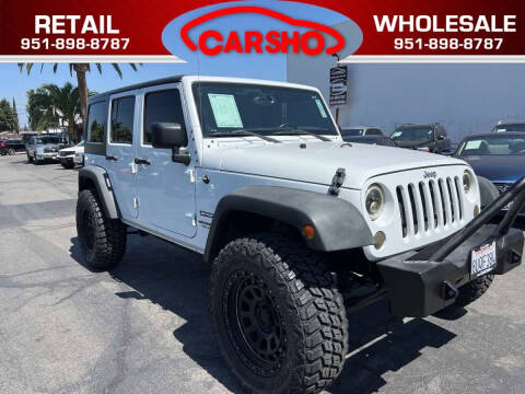 2017 Jeep Wrangler Unlimited for sale at Car SHO in Corona CA