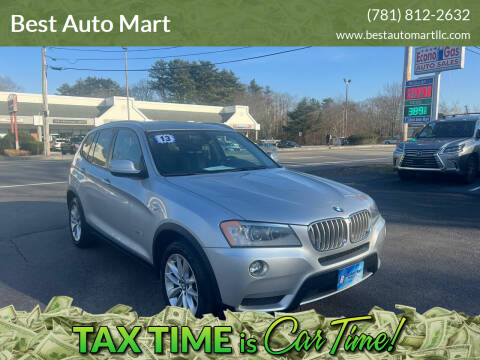 2013 BMW X3 for sale at Best Auto Mart in Weymouth MA