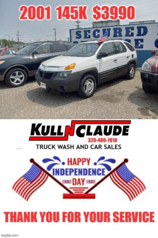 2001 Pontiac Aztek for sale at Kull N Claude Auto Sales in Saint Cloud MN