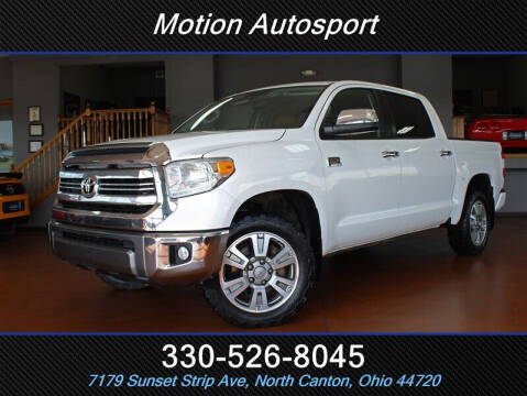 2017 Toyota Tundra for sale at Motion Auto Sport in North Canton OH