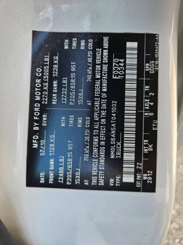 2010 Ford Transit Connect XL