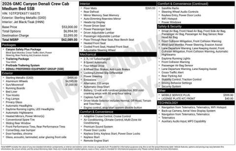 2026 GMC Canyon Denali
