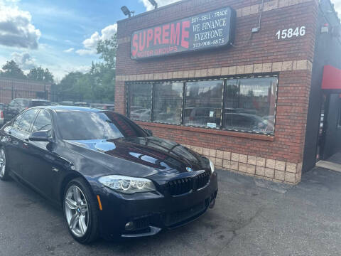 2013 BMW 5 Series for sale at Supreme Motor Groups in Detroit MI