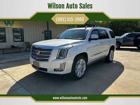 2017 Cadillac Escalade for sale at Wilson Auto Sales in Chandler TX