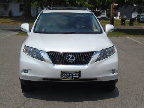 2010 Lexus RX 350 for sale at MAIN STREET MOTORS in Norristown PA