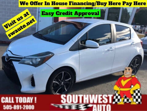 2015 Toyota Yaris for sale at SOUTHWEST AUTO in Albuquerque NM