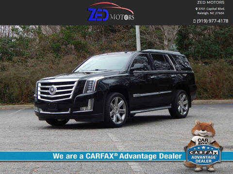 2015 Cadillac Escalade for sale at Zed Motors in Raleigh NC