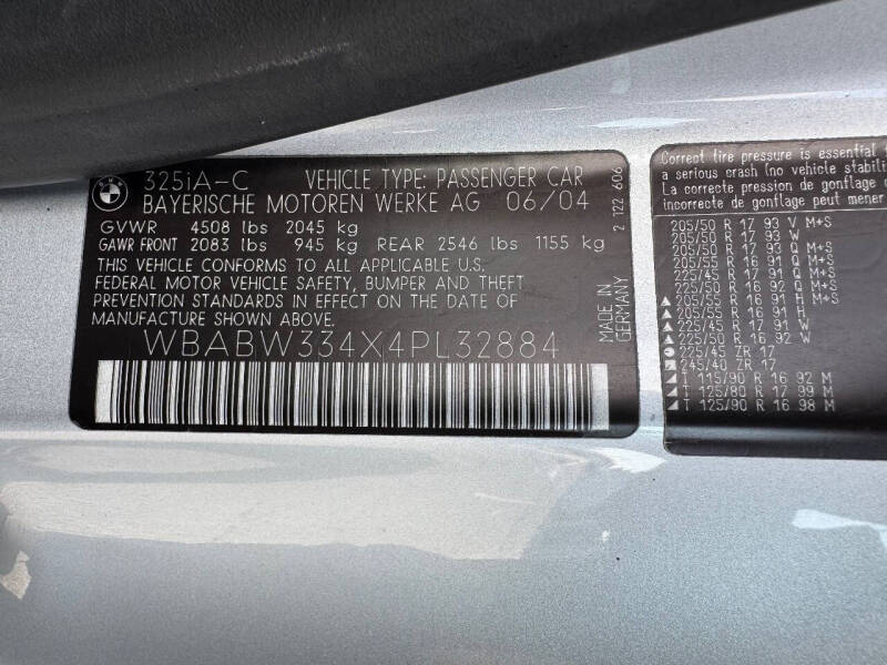 2004 BMW 3 Series 325Ci